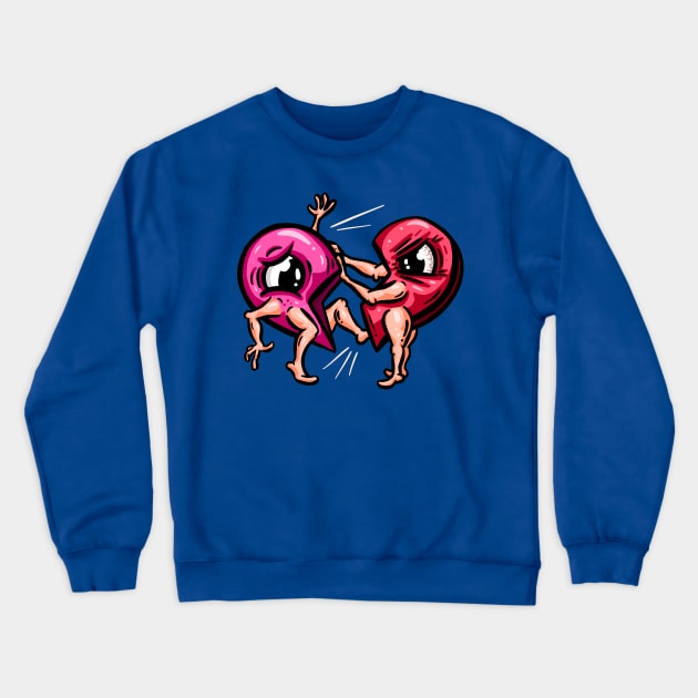 Broken Hearts Sometimes Don't Need Fixing Crewneck Sweatshirt by Squeeb Creative